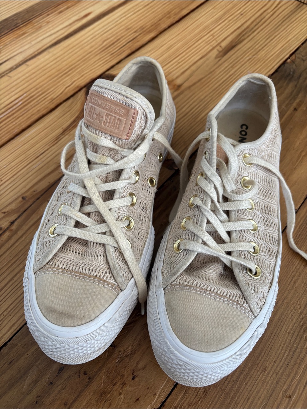 Converse platform Low-Top Lace Sneakers All Star Lift OX in Driftwood/ size 7 EU